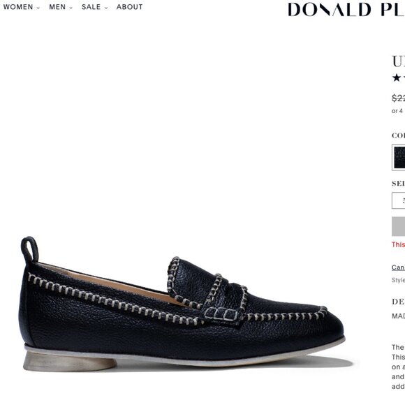 Donald Pilner Women's Loafer Shoes Black Size 9 - Picture 1 of 2